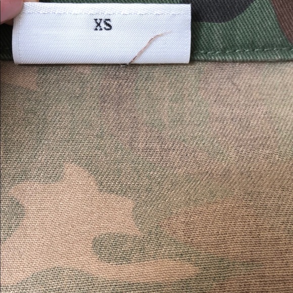 ASOS Noisy May Petite Camo Jacket w fluted sleeves - Picture 7 of 8